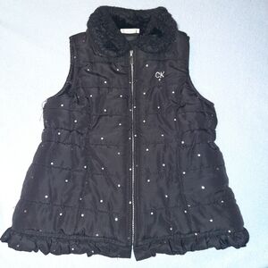 Calvin Klein🩷Girls' Puffer Vest Size 2t
